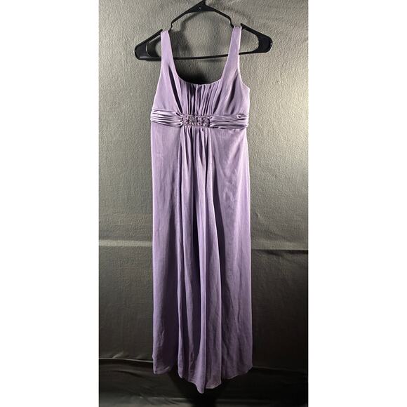 regency women Prom Dress Maxi Gown 14 Purple Fairy Empire Waist Y2K 90s y2k - Picture 1 of 6